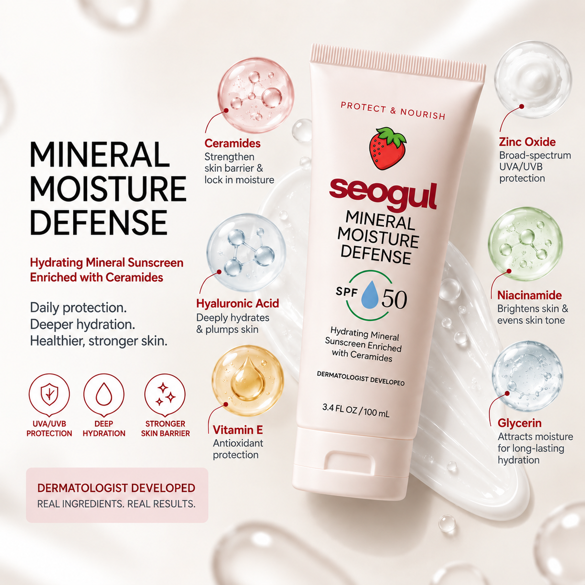 Mineral Moisture Defense Sunscreen SPF 50