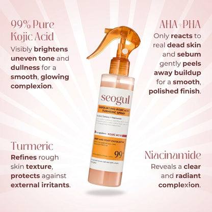 Seogul Peel Shot - Kojic + Turmeric Body Peel Spray